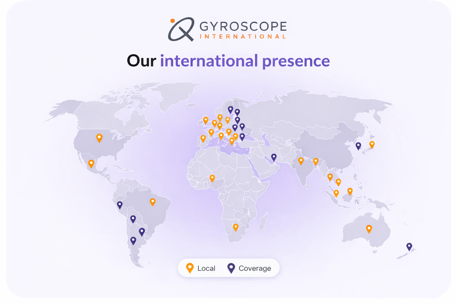 Gyroscope International — presence in more than 42 countries