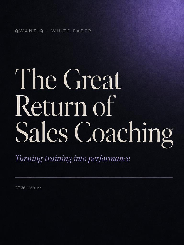 The Return of Sales Coaching — White Paper